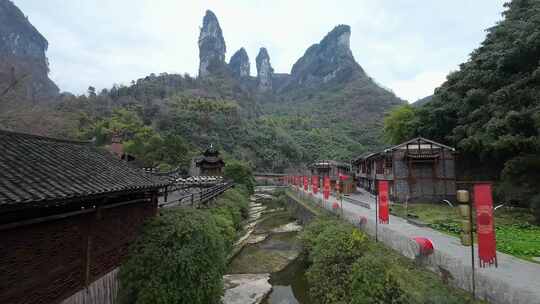 德夯大峡谷fpv穿越机航拍矮寨奇观5A景区4K