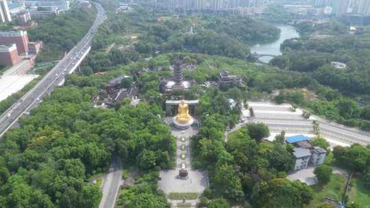 航拍重庆华岩旅游风景区