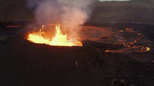 熔岩，火山，熔岩，喷发