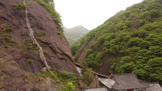 六安市大别山风情谷风景区航拍视频素材