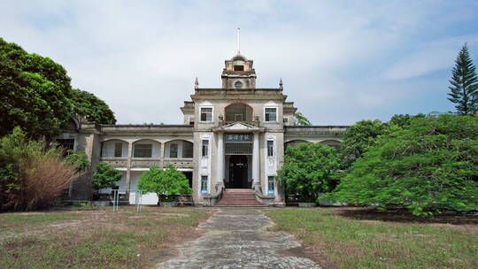 江门台山端芬镇庙边学校航拍