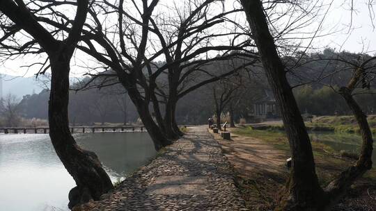 航拍浙江丽水缙云仙都景区