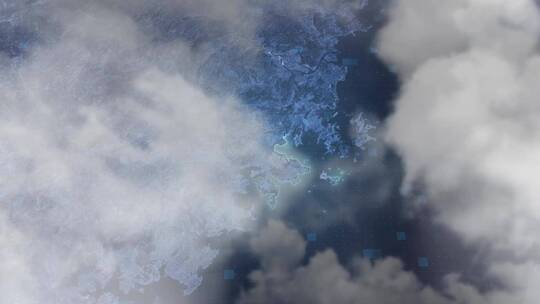 云雾俯冲勾勒轮廓-莆田地图