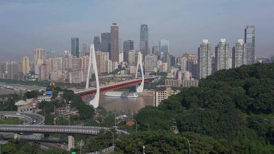 重庆渝中区解放碑城市空镜头