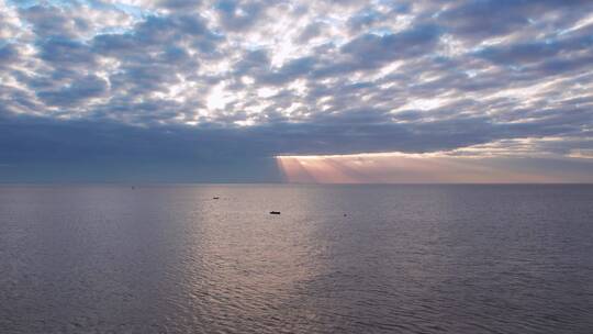 嘉兴海盐县观海园大海航拍