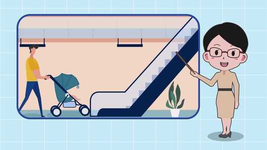 电梯安全教育宣传AE模板