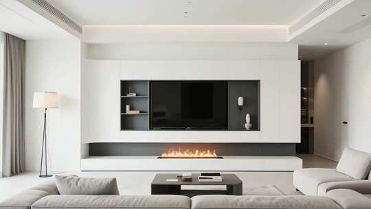 现代简约风格客厅室内场景