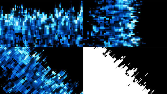 3组4K科技感遮罩转场高清在线视频素材下载