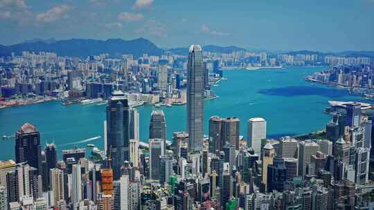 【正版素材】香港大景全景大气俯拍