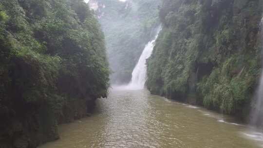 马岭河峡谷瀑布群航拍