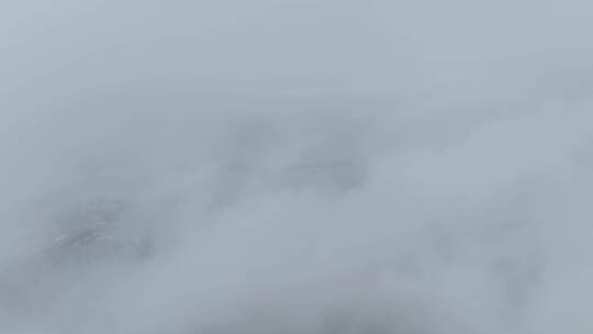 航拍福建福州仓山区高空云雾风光美景