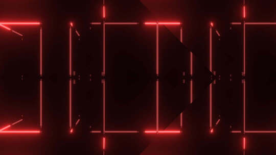红色霓虹线条背景素材