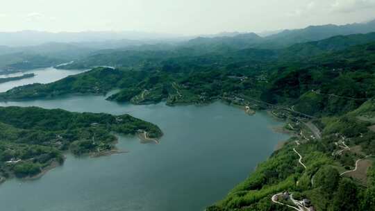 陕西安康瀛湖景区 汉江河流