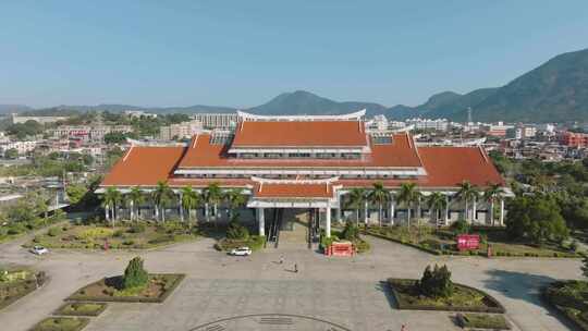 福建泉州博物馆建筑航拍