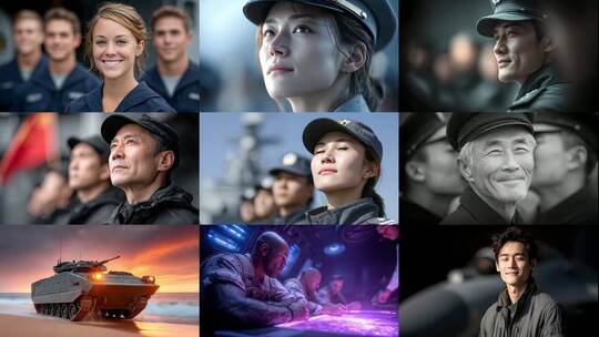 钢铁卫士守护家园强军风采扬我中华军威高清在线视频素材下载