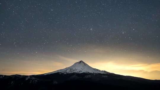 雪山星空延时