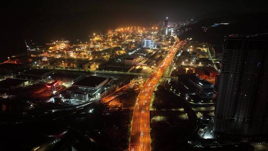 深圳盐田港夜景