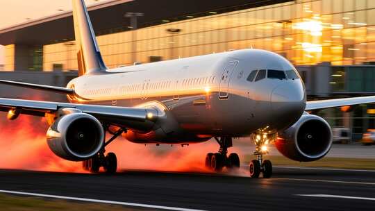 飞机起飞 飞机降落 飞机飞行 飞机落地高清在线视频素材下载