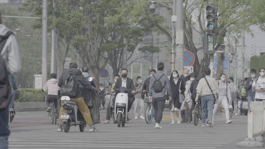 城市上班族 白领通勤