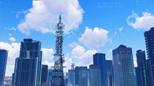 5G网络通信智慧科技城市视频素材模板下载