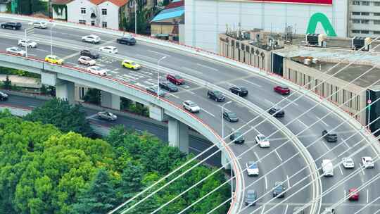 上海市黄浦区黄浦江南浦大桥桥梁汽车车辆车