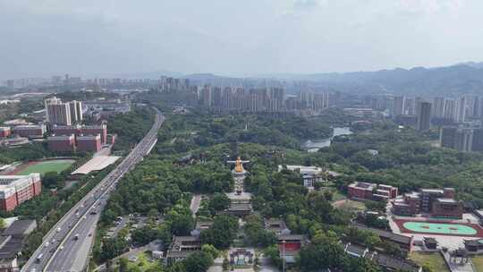 重庆华岩旅游风景区华岩寺航拍