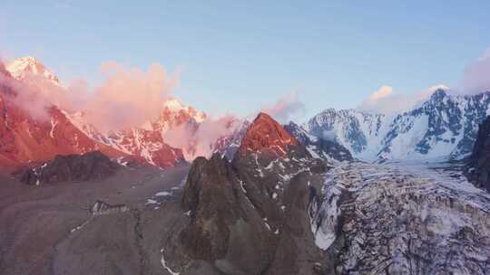 雪山山峰延时