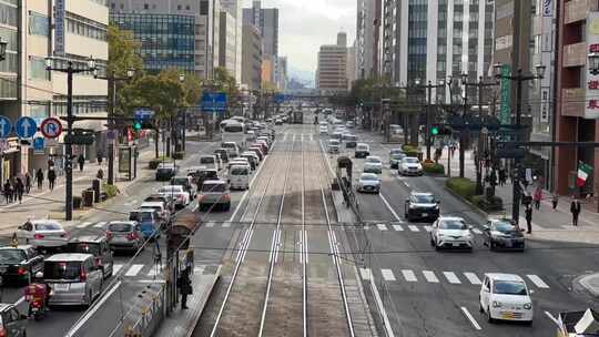 繁忙的城市街道