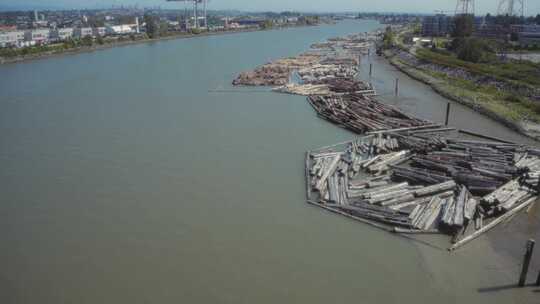 Log Boom，River，Water