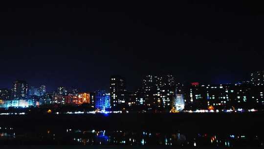 城市夜景 夜间行车 隧道