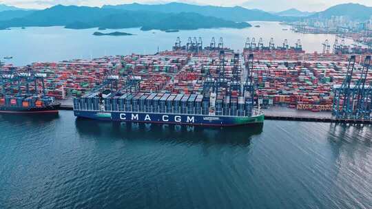 深圳盐田港航拍