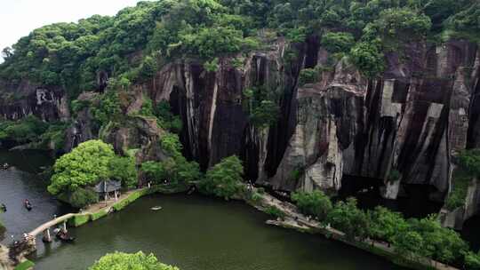 绍兴东湖景区航拍