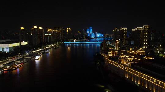 福州闽江两岸夜景灯光