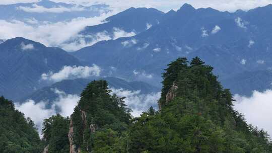 美丽中国河南伏牛山老界岭自然风光