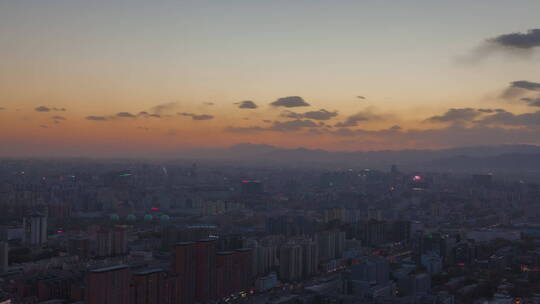 北京鸟巢大气城市入夜延时