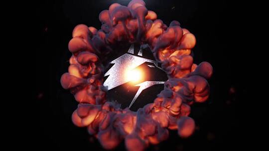 燃烧火焰烟雾爆炸logo演绎AE模板AE视频素材教程下载