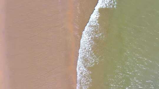 大海海边海水海浪沙滩海滩航拍风景唯美大自