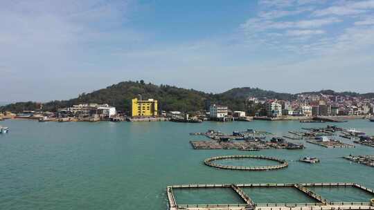 漳州市龙海区港尾镇浯屿岛海钓基地海景航拍