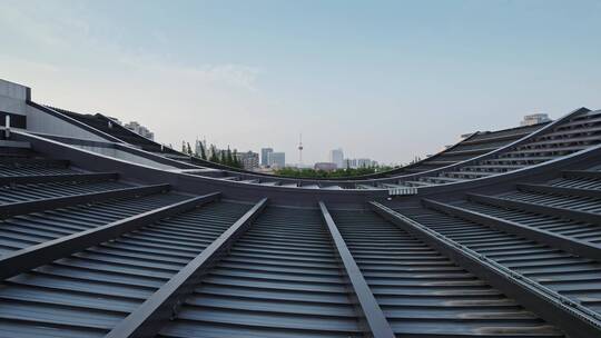 上海文化艺术中心云间会堂建筑屋顶特写