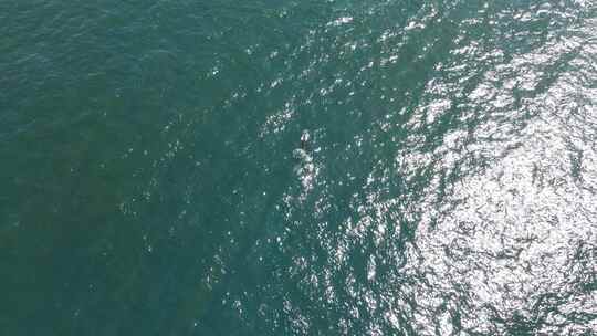 航拍波光粼粼的海面视频素材模板下载