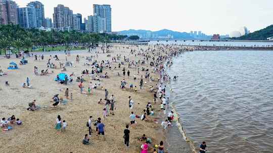 珠海日月贝珠海大剧院航拍