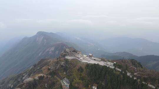 航拍湖南南岳衡山5A景区