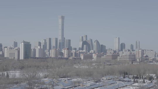 北京雪景 北京冬天雪景视频素材模板下载