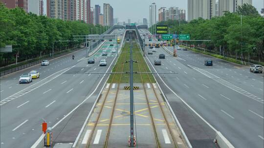 城市交通高架桥隧道轻轨视频素材模板下载