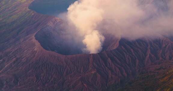 航拍印尼Bromo火山