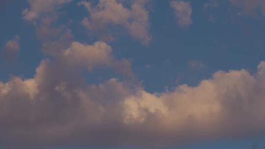 6K清晨天空彩云飘过