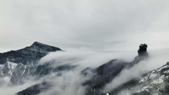 梵净山雪景