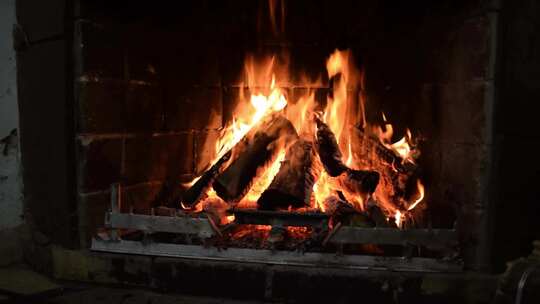 火焰视频素材 壁炉火焰 燃烧的壁炉
