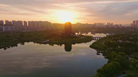 淄博海岱楼日出