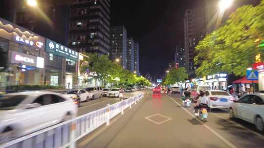 夜晚马路夜景